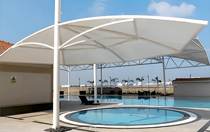 White Tensile roof 2